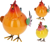 Tuinbeeld Haan Metaal Assorti 1st