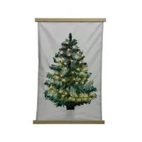 Wandkleed LED Kerstboom 75x112cm Aquarel